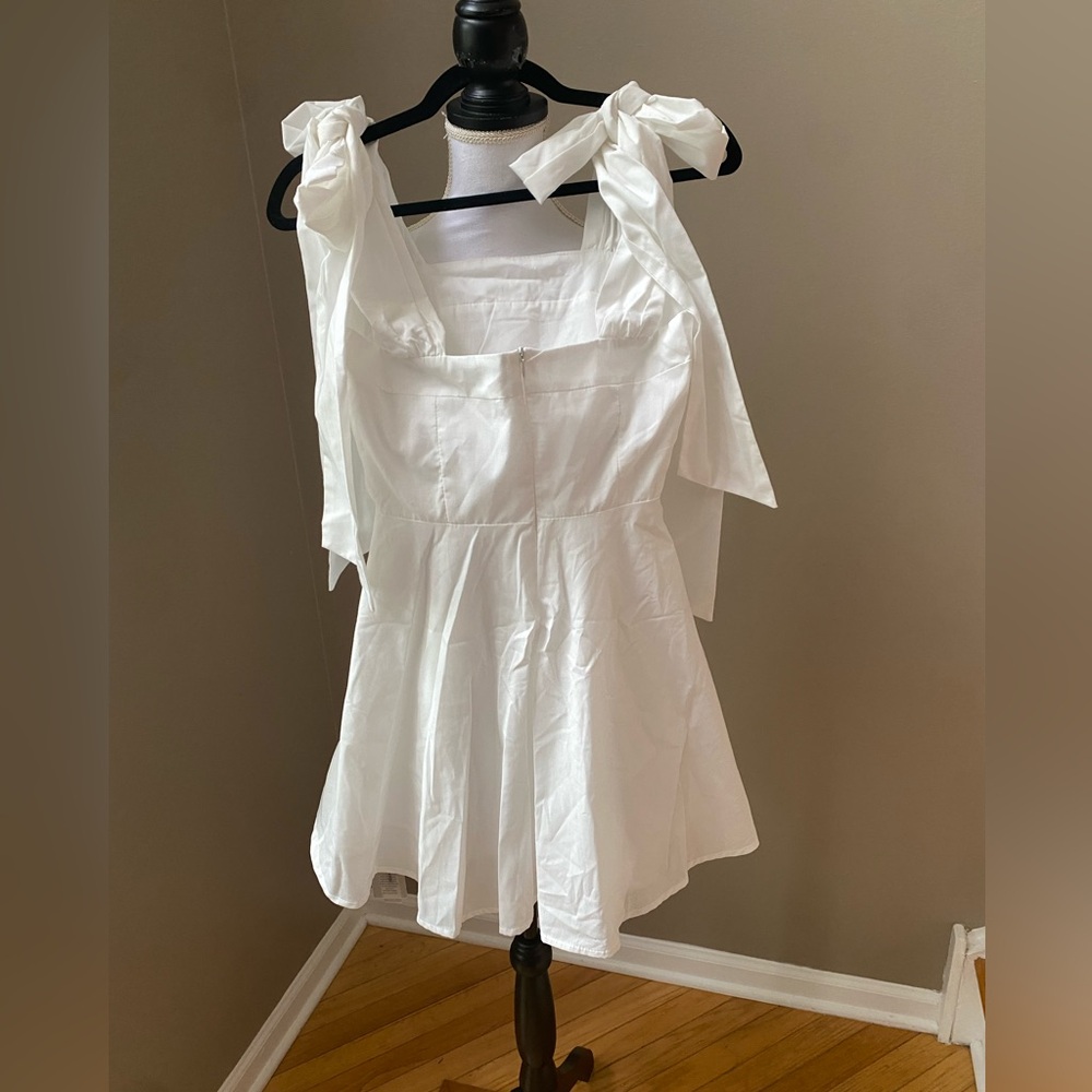NWT Bikinishe Square Neck tie Strap Mini Dress - Picture 2 of 6